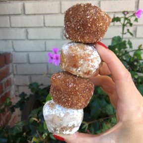 Gluten-free glazed and sugar donuts from The Good Cookies